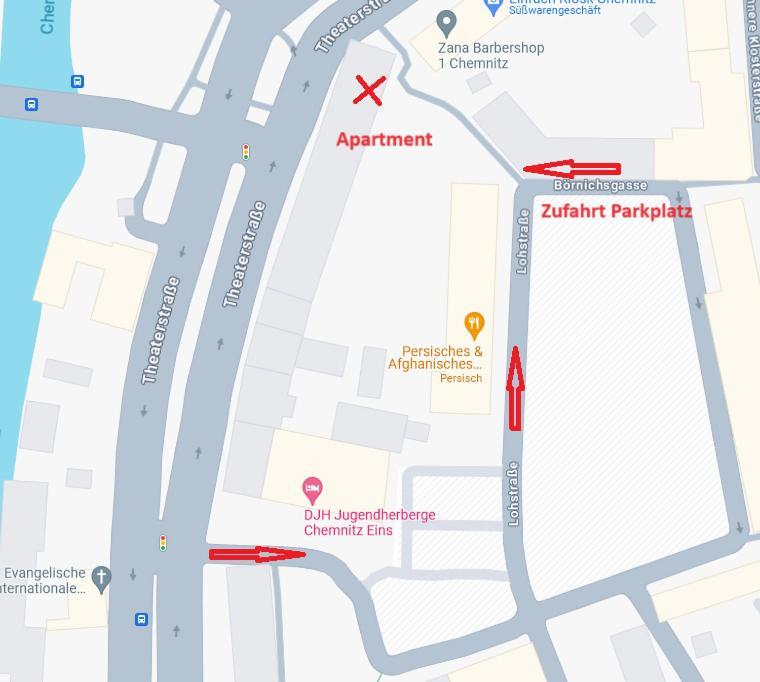 T21 - Apartment Direkt Im Zentrum Mit Parkplatz Chemnitz Extérieur photo
